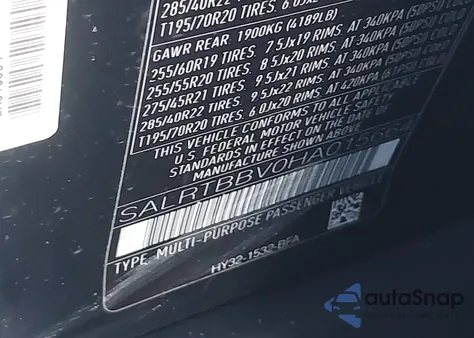 2017 Land Rover Discovery First Edition from USA, damaged, VIN SALRTBBV0HA015664